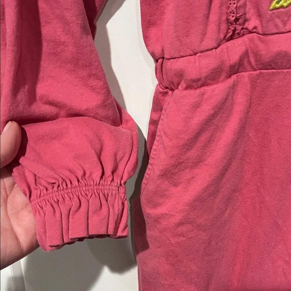 Mini Boden Pink Embroidered Long Sleeve Jumper Sz 9/10 years